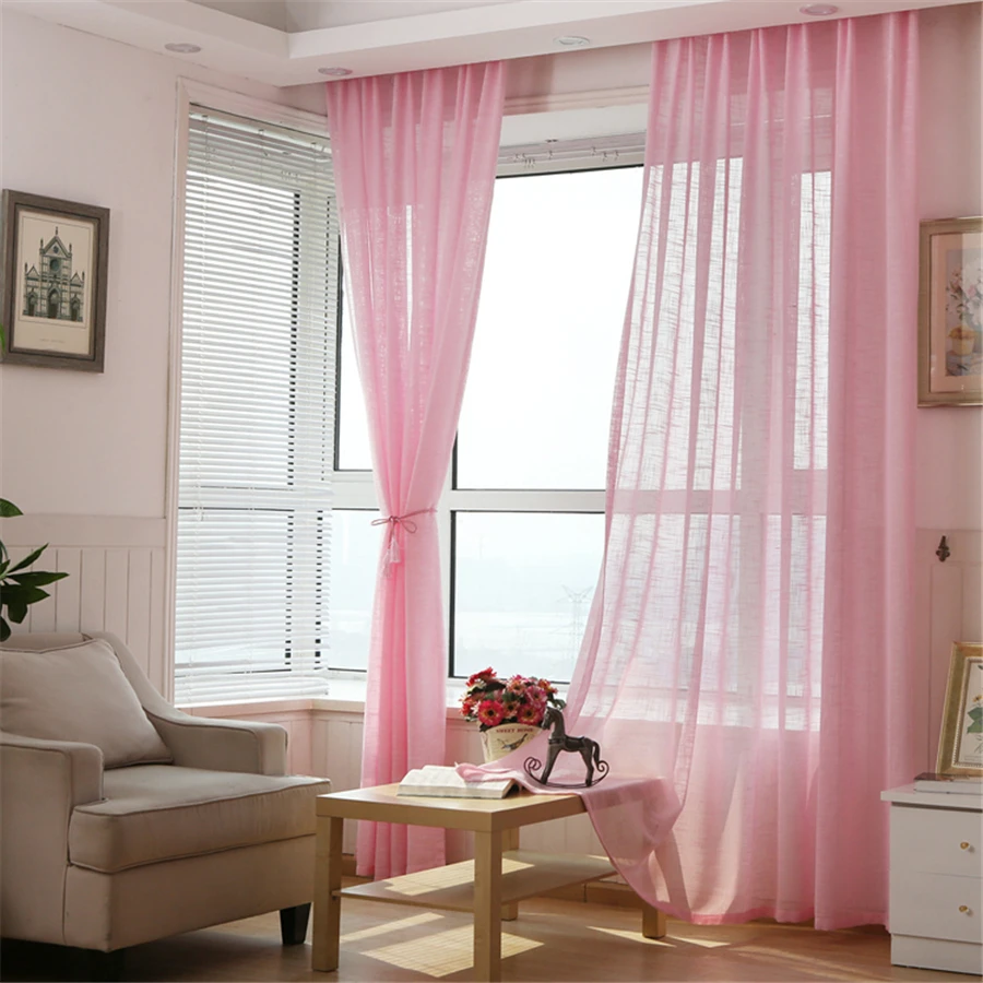 Online kopen wholesale slaapkamer roze gordijnen uit china ...