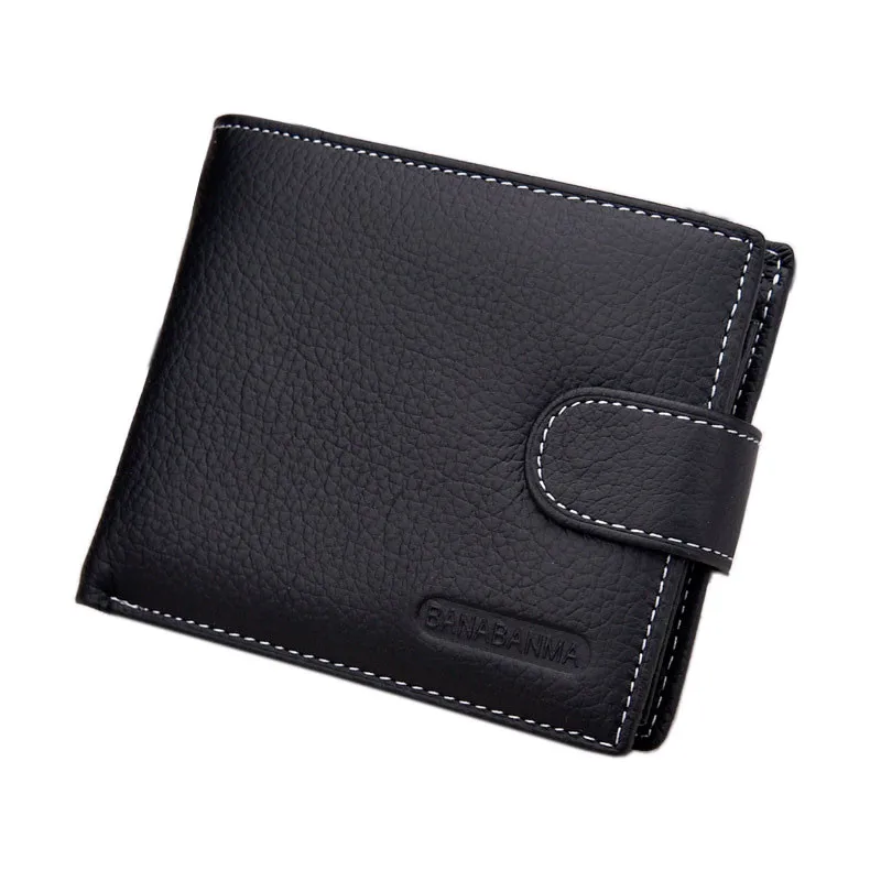 

2018 New HOT genuine leather Men Wallets Brand High Quality Designer wallets with coin pocket purses gift for men card holder