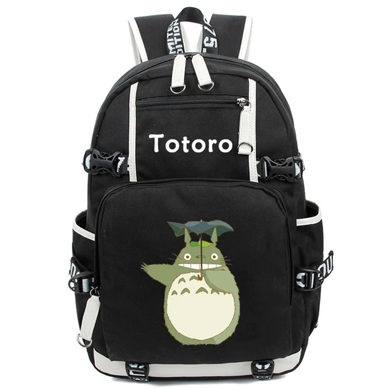 Аниме Тоторо школьные сумки рюкзак Мой сосед Тоторо светящийся студенческий рюкзак школьные сумки для ноутбука рюкзак
