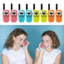 1 пара детских рации родитель-ребенок Беспроводная говорящая интерактивная игрушка 3 км Диапазон мини двухсторонние радиоприемники с фонариком ЖК-подарки