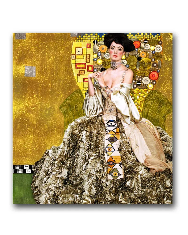 Gustav Klimt Reproduction Printed Oil Painting on Canvas Wall Art