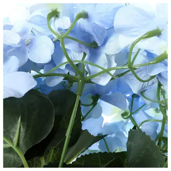 

Artificial Flowers Silk 7 Big Head Hydrangea Bouquet for Wedding Room Home Hotel Party Decoration and Holiday Gift