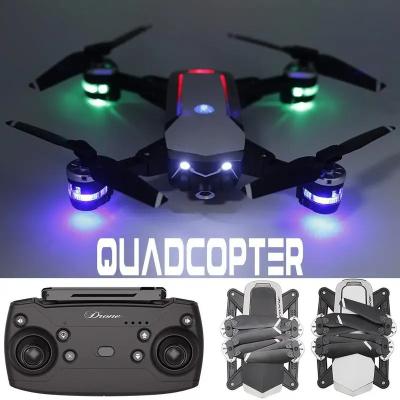  Wifi FPV Foldable Drone with 200W HD Camera Altitude Hold Headless Control 6 Axis Gyro RC Quadcopte