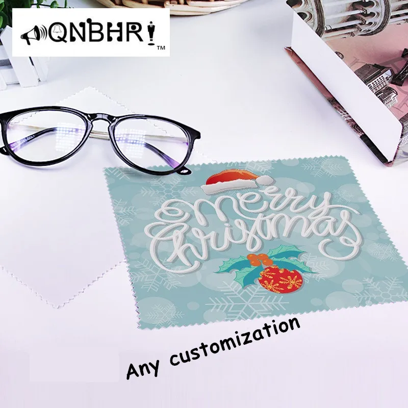 

QNBHR Custom creative mobile phone wipes Anime cleaning cloth Personality printing superfine fiber Double-faced velvet glasses