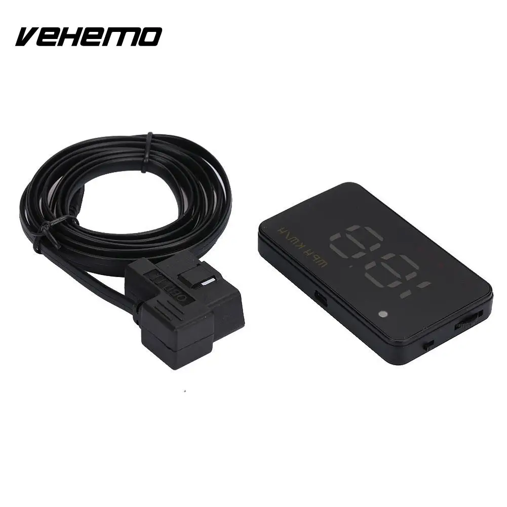 Vehemo 3 5 дюймов 12 В HUD Дисплей OBD головой вверх приборной панели Портативный
