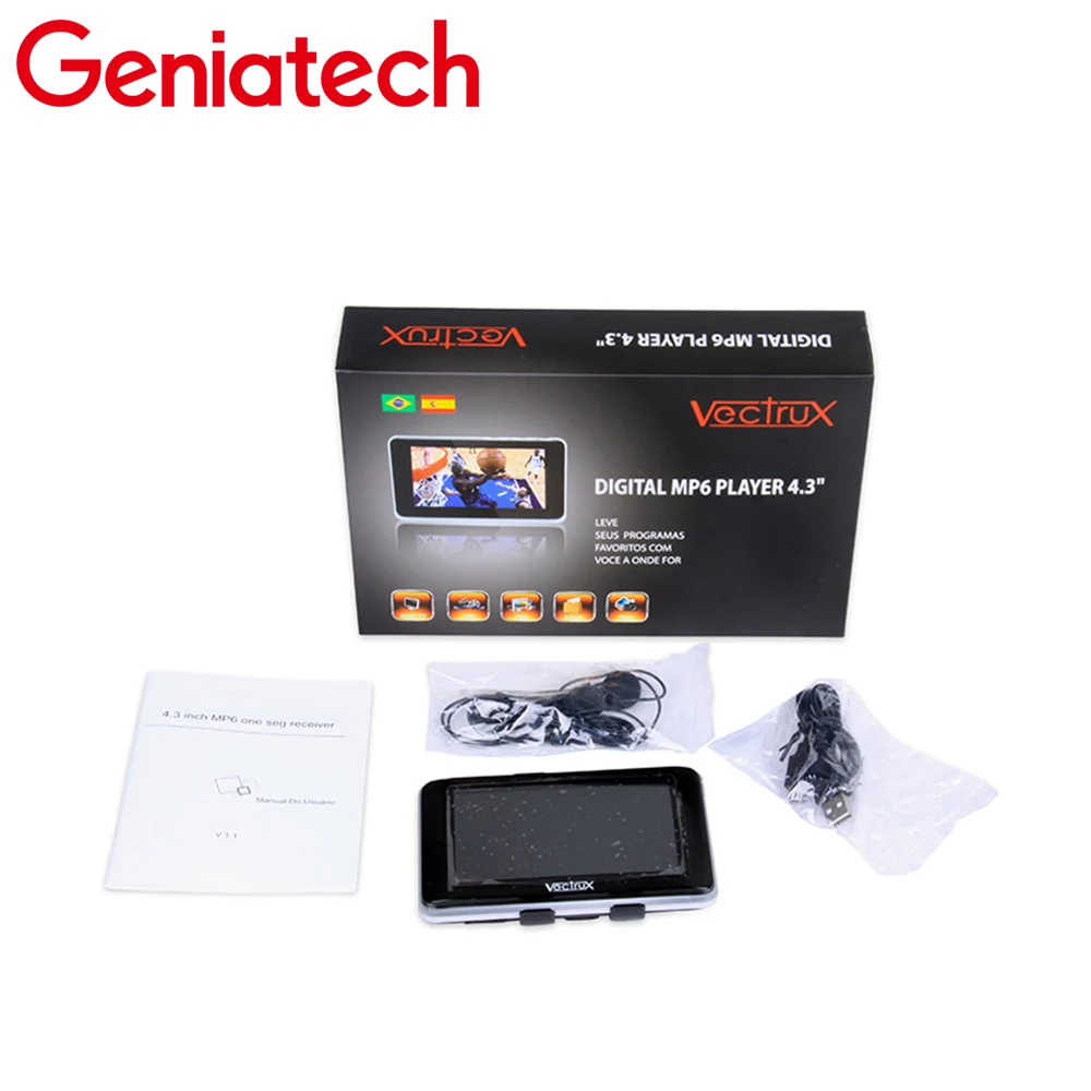 Geniatech Voctrux ISDB TB 4 3 Портативный ТВ цифровой плеер для Бразилии Аргентины Перу Чили