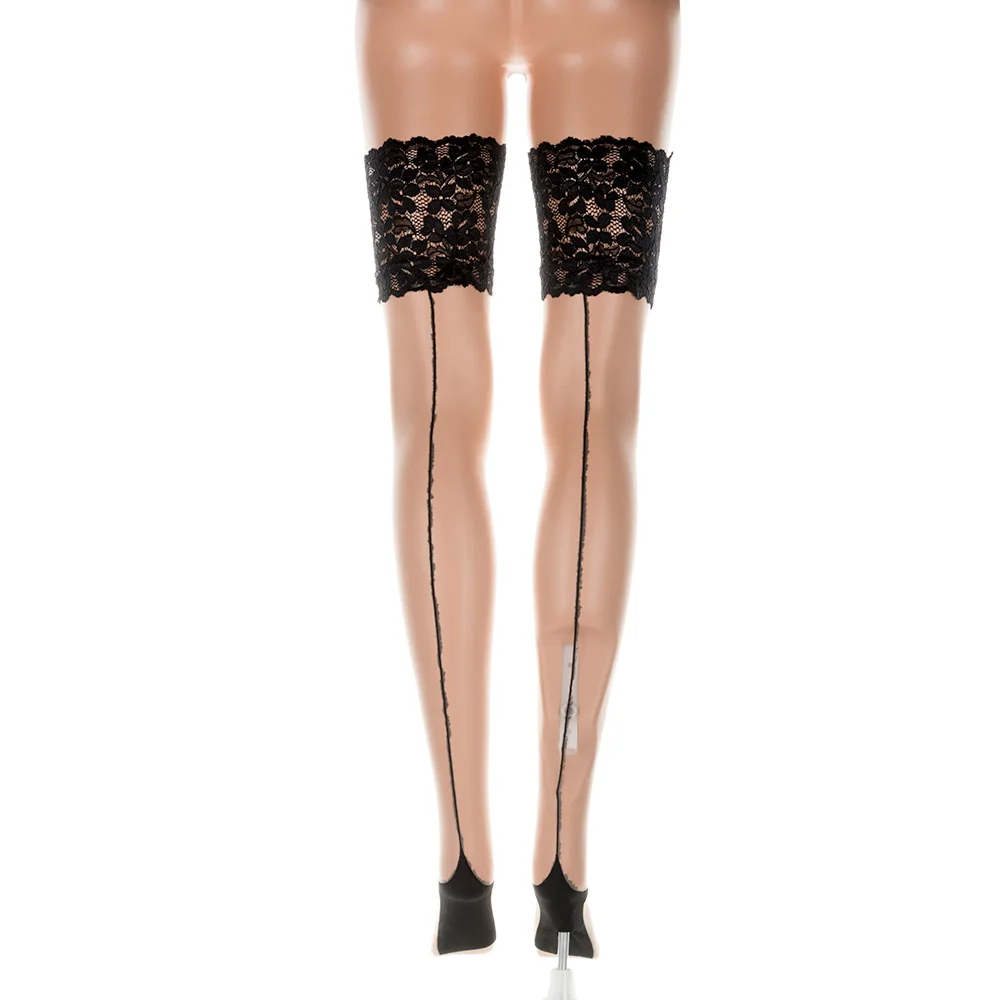 

Fashion Casual Hosiery Women Girls Sexy Tights Lace Thigh Strap Anti slip Over Knee Ultrathin Thigh High Stockings Hot Sale