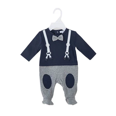 Комбинезон для маленьких мальчиков; комбинезоны для новорожденных в джентльменском стиле; г.; одежда для малышей; комбинезоны с длинными рукавами для новорожденных; детские пижамы - Цвет: IT8594