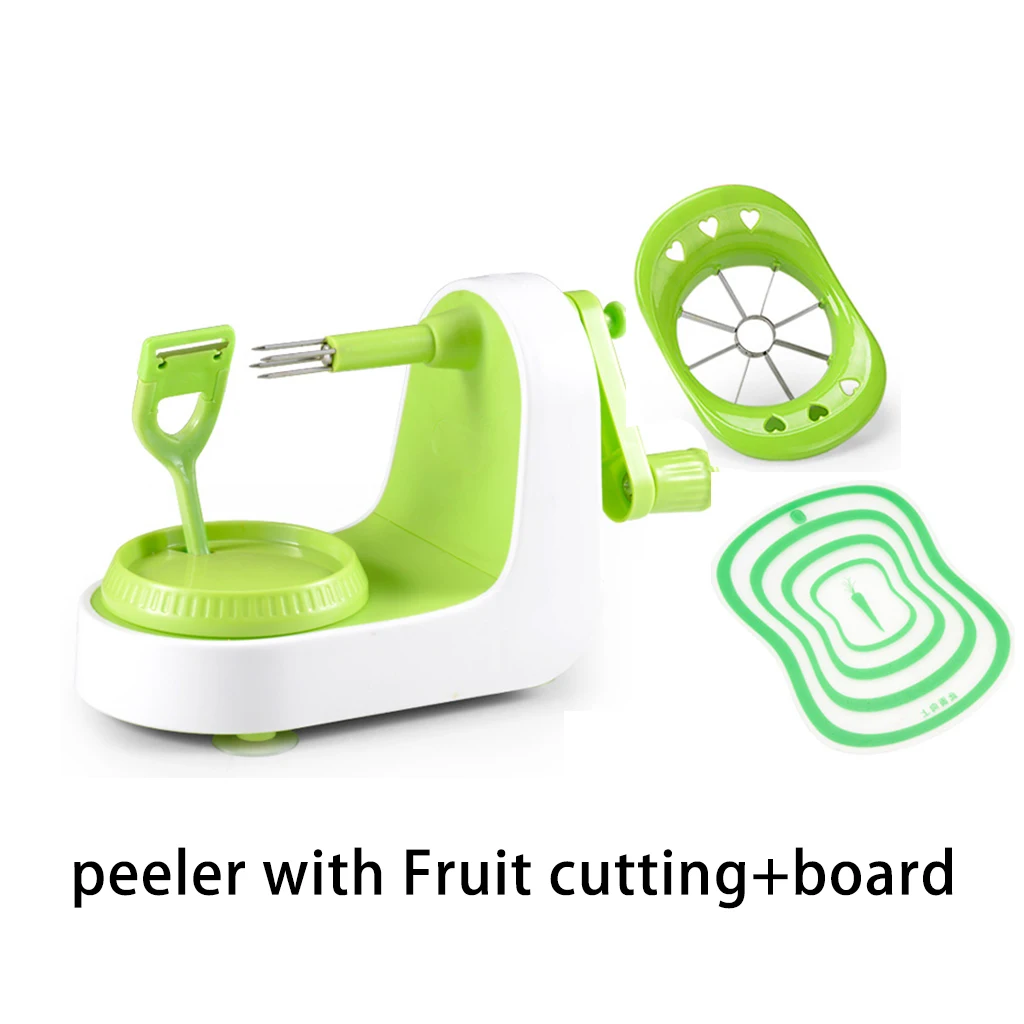 Creative Vegetable Fruit Tools Apple Peeler Multifunctional Manual Fruit Peeler Machine Cutting Apple Kitchen Accessories Green - Цвет: 3 pcs