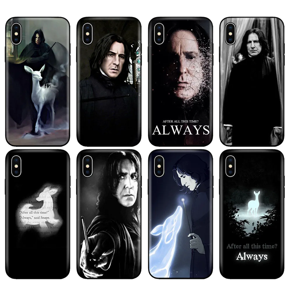 

Black tpu case for iphone 5 5s se 6 6s 7 8 plus x 10 case silicone cover for iphone XR XS 11 pro MAX case snape deer always
