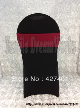 

Hot Sale Burgundy Purple Spandex Bands / Lycra Band / Expand Bands /spandex chair sash/Chair cover sash For Wedding & Banquet