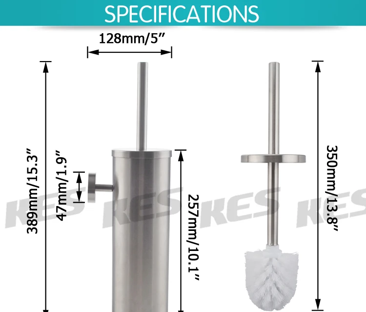 KES SUS 304 туалетная щетка из нержавеющей стали настенное крепление для хранения ванной комнаты современный стиль матовая отделка BTB260-2
