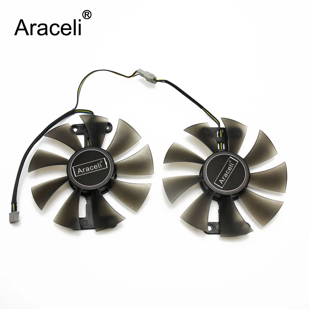 

2pcs/set GA91S2H GTX 1060 EXOC 3GB GPU Cooler Fan For KFA2 GALAXY GeForce GTX1060 EXOC 6GB GeForce GTX1060 VGA Cards Cooling Fan