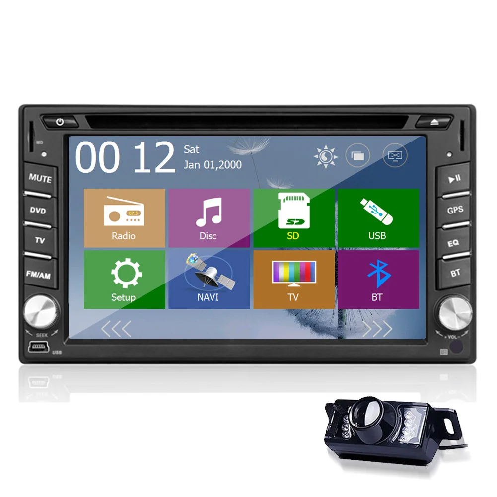 MP5 Double Din USB Video Navigator HeadUnit PC Receiver Radio System