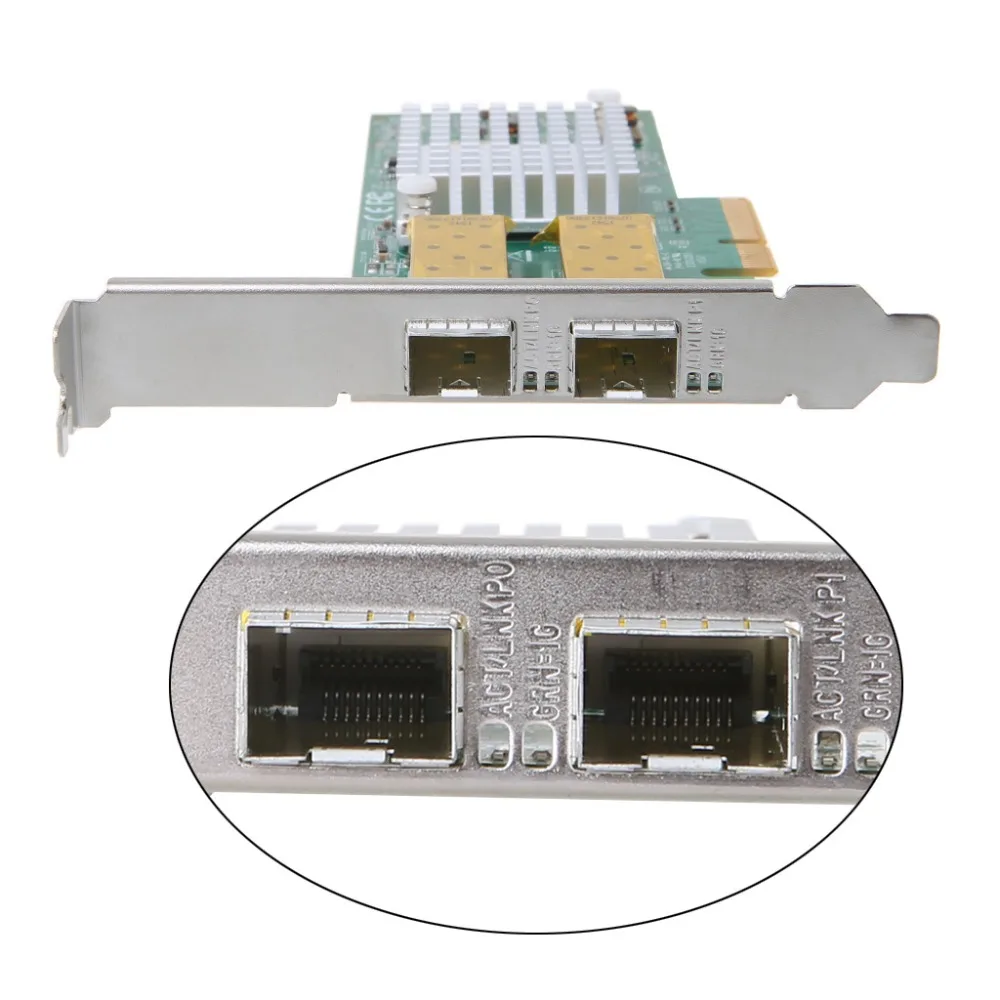 Intel I350 чип PCI Express двойной порт Gigabit Ethernet Сетевая карта волоконно-оптический сервер