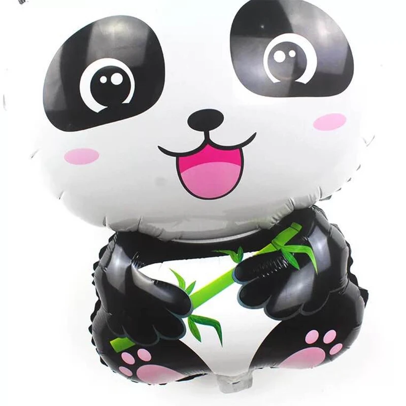 Cartoon Panda Foil Balloons Happy Birthday party decorations kids inflatable Classic Toys China Panda Globos Children's Balloon