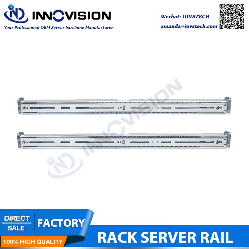 Servidor de Cremalheira com Furos de Parafuso de Trilho Kits de Trilho de Guia para 1u Alta Qualidade Polegadas Rackmount Dinâmico Tri-seção Deslizante 2u 3u 4u 19 - Imagem 2