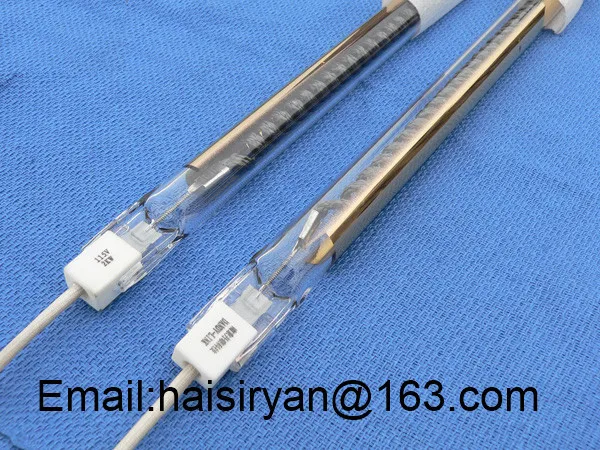 

customized 1000w 350mm far Single tube Electric halogen IR quartz glass heater elements