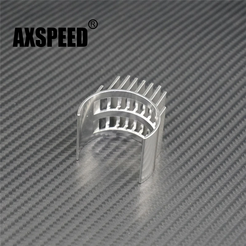 Серебристый металлический моторный радиатор AXSPEED двигателя для Axial SCX10 II 90046 1/10 RC