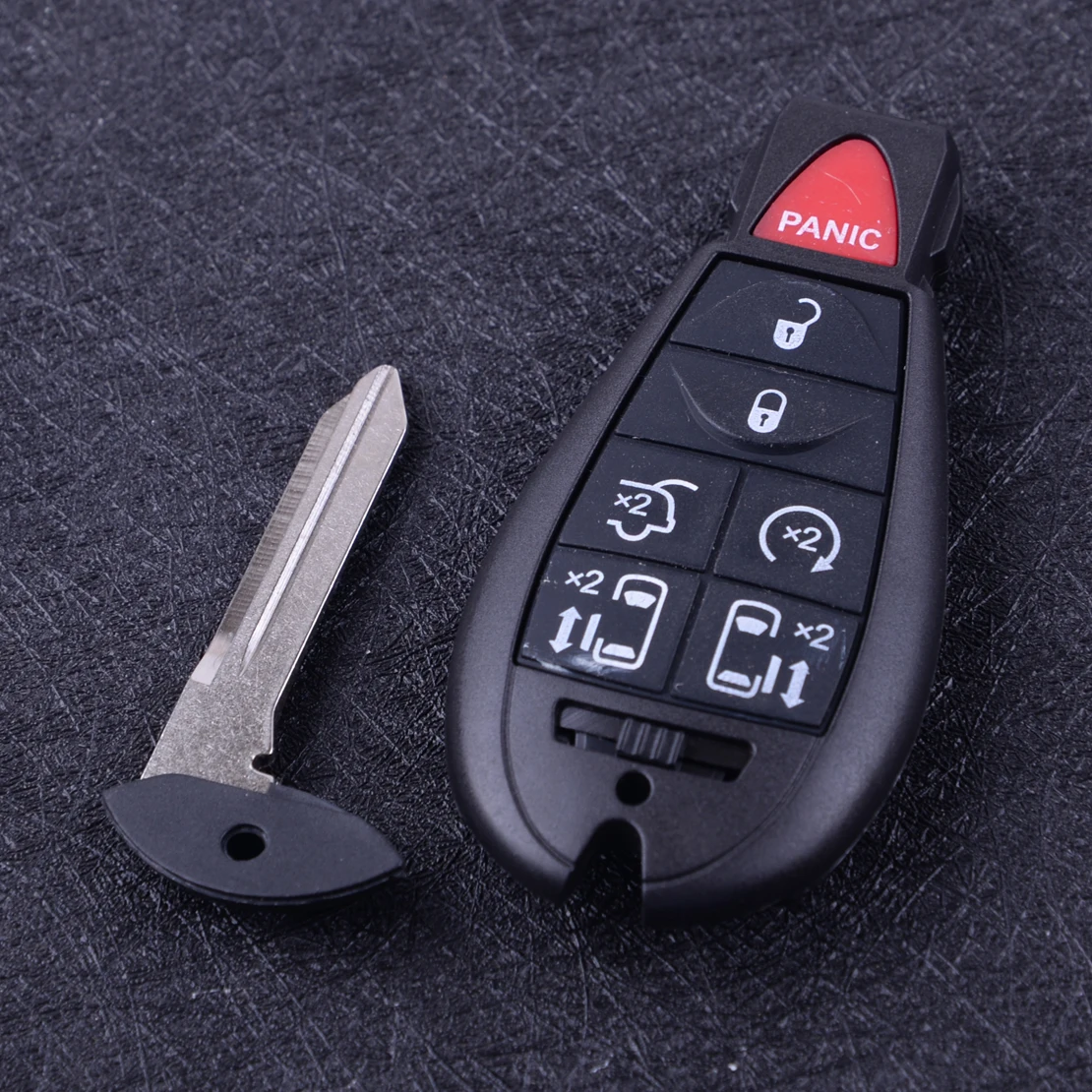 

beler 7 Buttons Keyless Entry Remote Smart Key Shell Cover Fit for Dodge Grand Caravan Charger Durango M3N5WY783X, IYZ-C01C