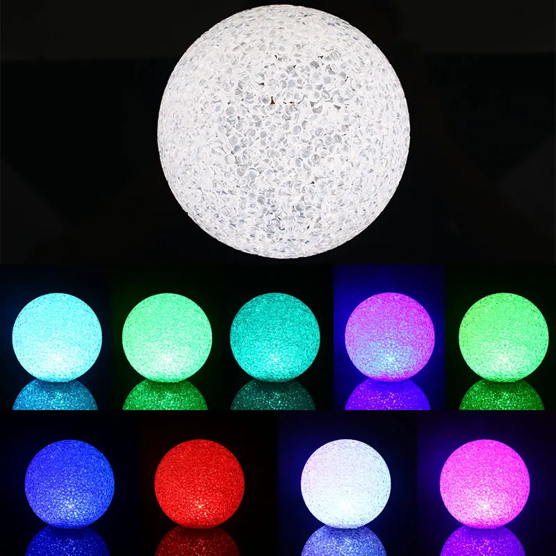 

Star Lamp 8cm Moon Star Light LED RGB Granule Star Light Battery Creative colorful slow flash Perfect Gift Night Light Desk Lamp