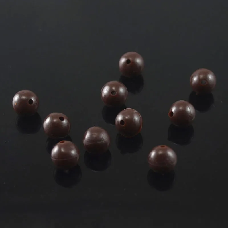 

50pcs Carp Fishing Rubber Shock Beads 8mm Terminal End Tackle Stop New 3
