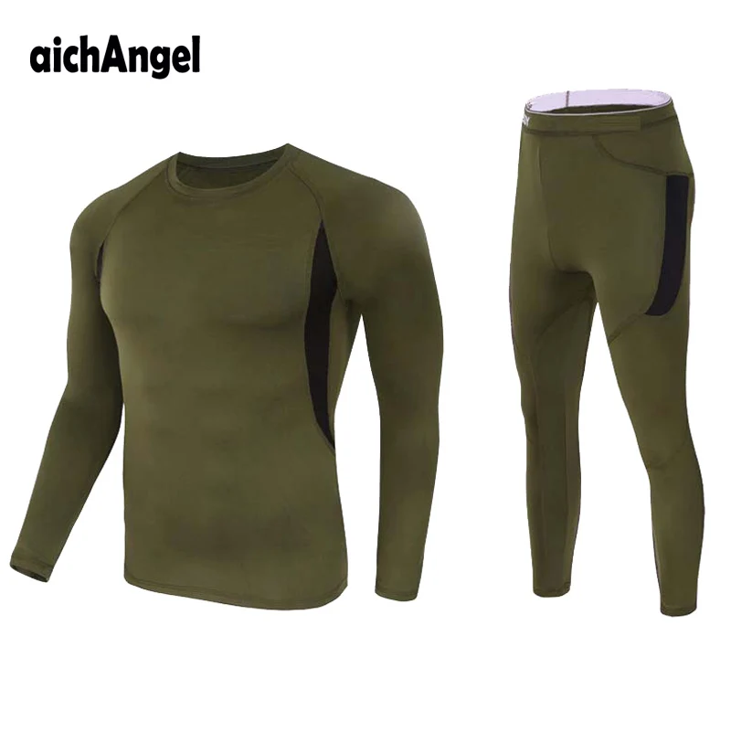 Термобелье тактическая Флисовая теплая футболка homme одежда военная Мужская футболка термобелье комплекты пуловер мужчины