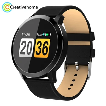 

Oukitel W1 0.95 inch OLED Colorful Screen Display Leather Strap Bluetooth Smart Watch, IP67 Waterproof, Support Android And IOS