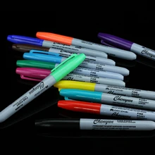 12 шт./кор. татуировки Водонепроницаемый передача ручка Профессиональные татуировки передачи кожи Маркер для Макияж татуировки Интимные аксессуары