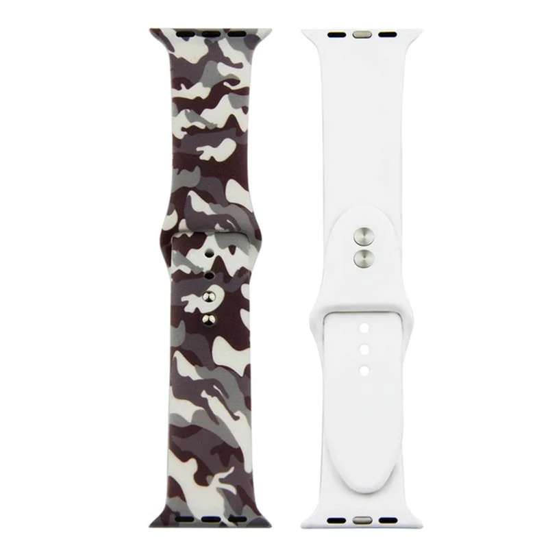 Soft silicone strap for apple watch band 44mm&bracelet apple watch 40mm Colorful wristband for iwatch band 42/38mm serie 4 3 2 1