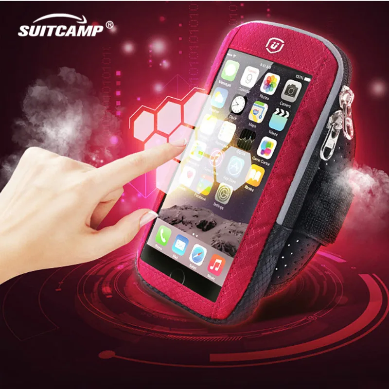 

Running bags Sports Exercise Running Gym Armband Pouch Holder Case Bag for Cell Phone Touch Screen Arm Bag 4-6 Inch