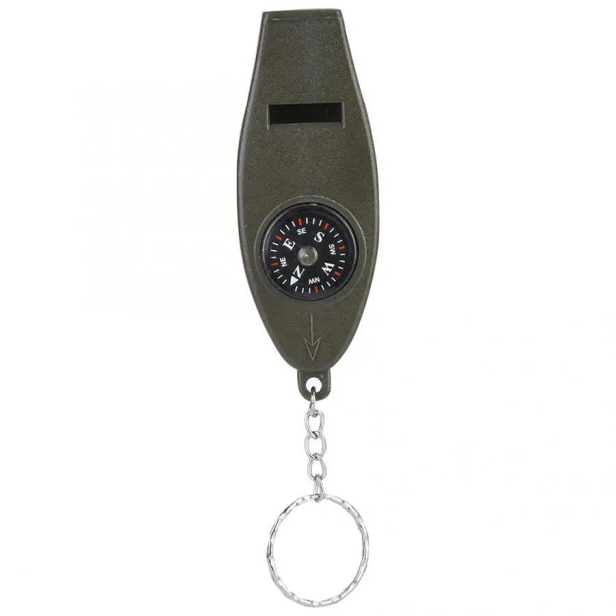 4 в 1 свисток портативный многофункциональный свисток с Лупа с компасом термометр Открытый аварийный свисток безопасности выживания