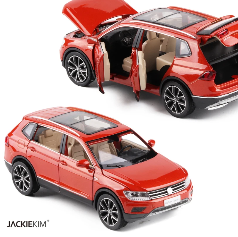 1/32 все новые Tiguan литые под давлением металлические SUV легированные модели автомобилей для детей рождественские подарки коллекция оригинальная коробка