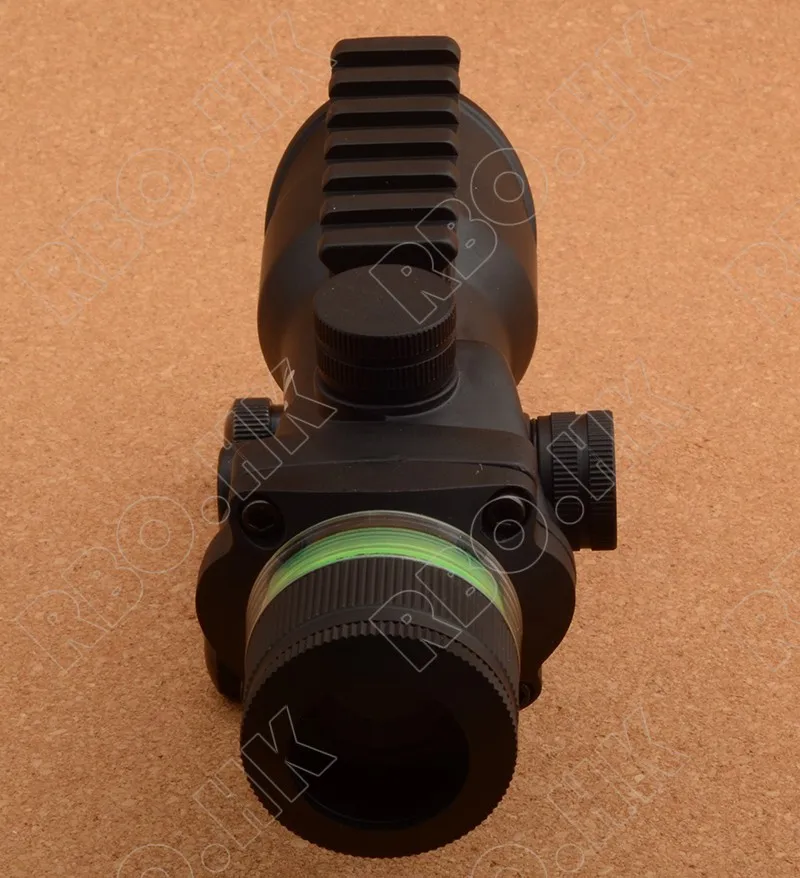 Тактическая Призма Оптика зеленая ткань 4x32 в стиле ACOG прицел с 20 мм Пикатинни