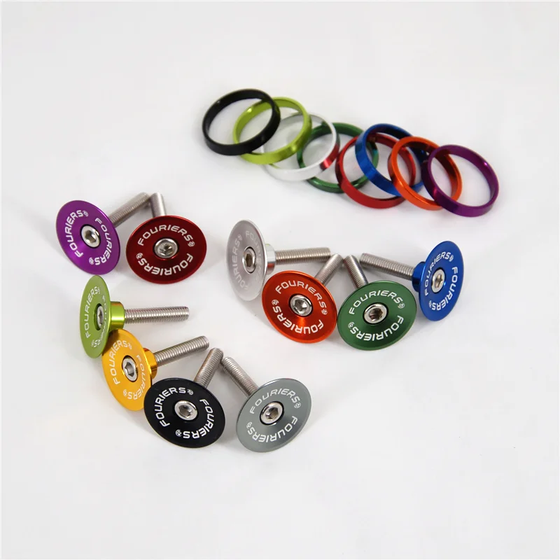 Fouriers New lightweight riser cover Bike Stem Top Cap Headset Cover 28.6mm 1 1/8\
