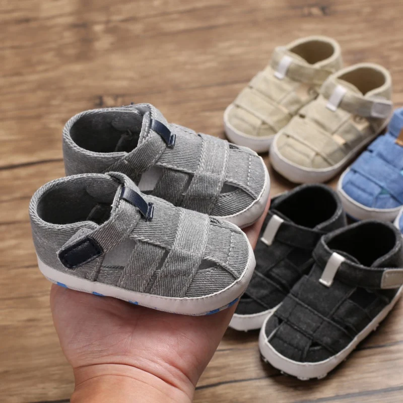 Newborn Baby Boys Sandals Soft Sole Crib Shoes Toddler Infant Summer Casual Sandals Suitable Baby Shoes For 0-18 Months