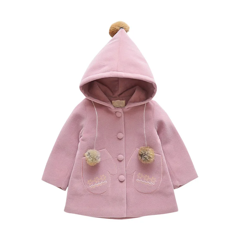 

Girls coat long thick children's wool coat big boy coat windbreaker gray red children's clothing