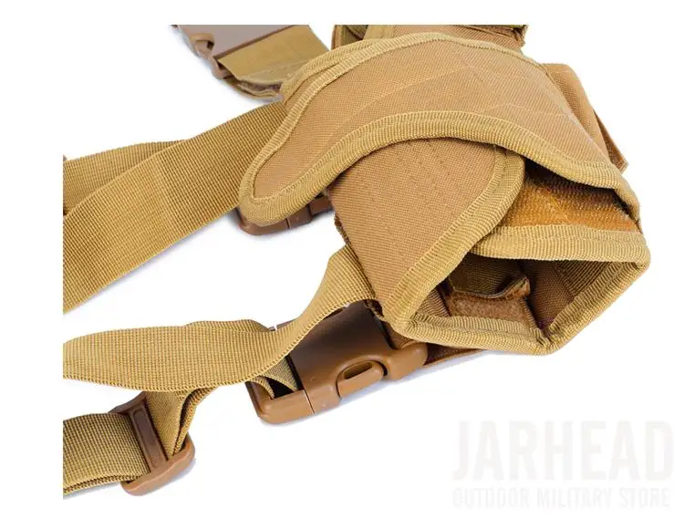 Militar do Exército Tactical Airsoft Nylon Bolsa Queda Perna Paintball Caça Universal Pistol Drop Leg Cintura Holster Bag 600d 15 High Quality Esporte e Lazer