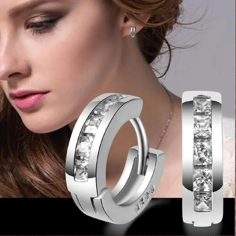 Серьги-гвоздики, 925 пробы, кристалл, цветок, роскошные серебряные серьги для женщин, серьги, модное ювелирное изделие для женщин, Brinco, серьги, подарок - Окраска металла: YDH 14