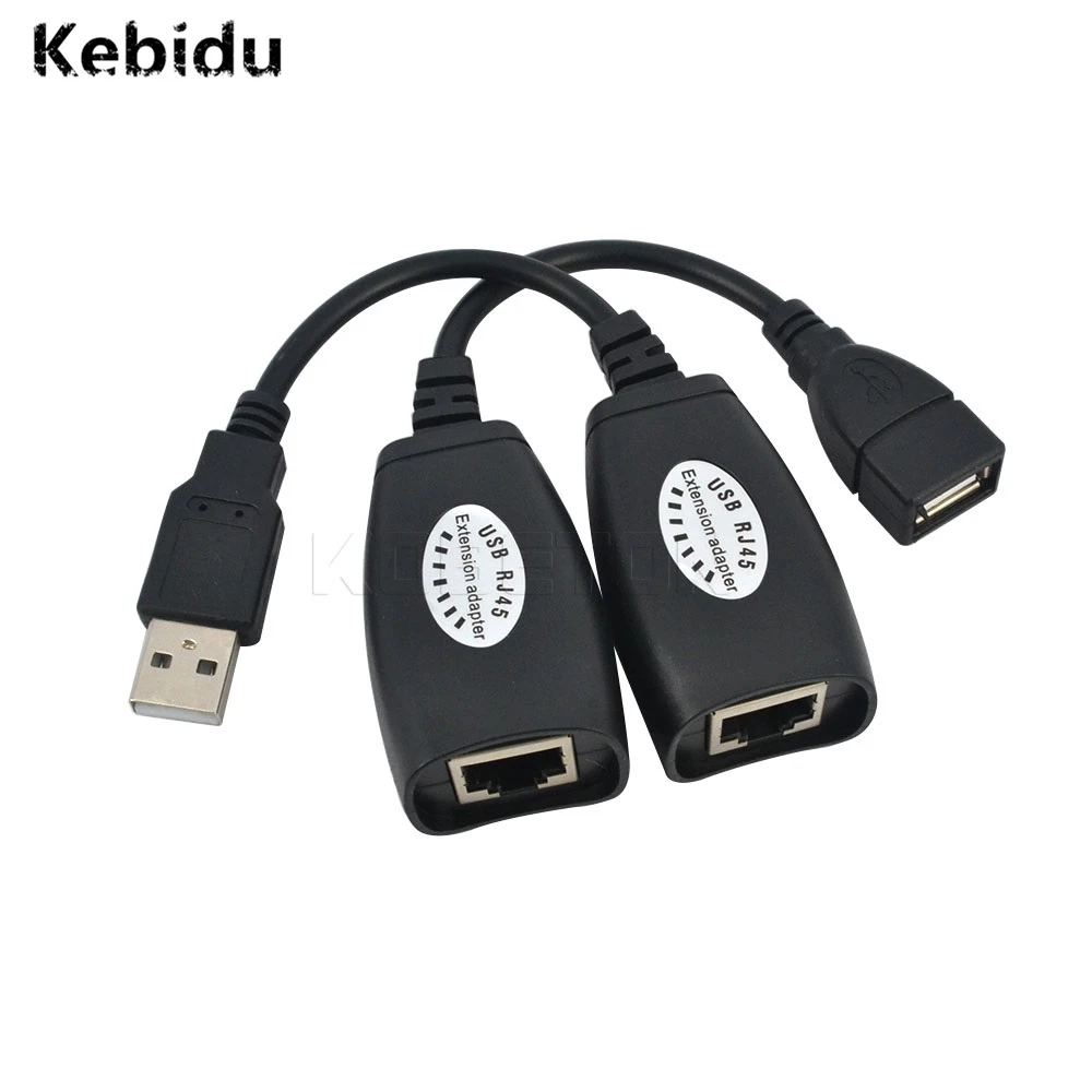 Kebidu USB 2.0 Male To Female Cat6 Cat5 Cat5e 6 Rj45 LAN Ethernet Network  Extender Extension Repeater Adapter Converter Cable|usb male to female|usb  cable female maleusb male to male - AliExpress