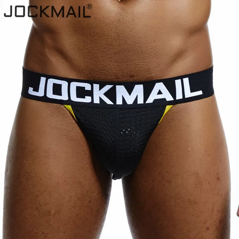 Мужское нижнее белье JOCKMAIL Сетчатое сексуальное с низкой талией трусы для геев