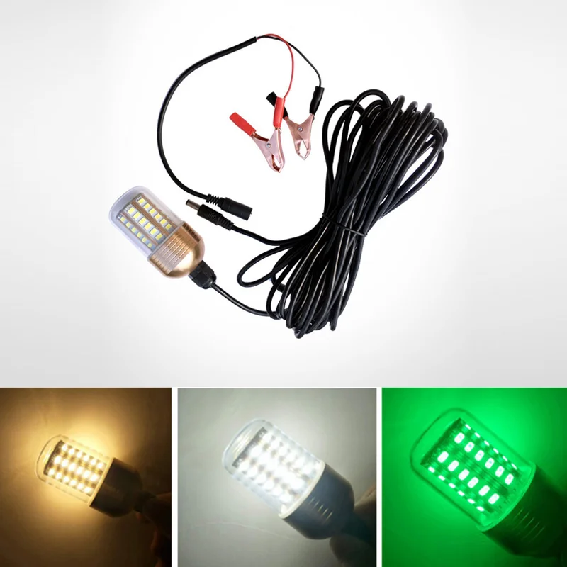 Фонарь светодиодный водонепроницаемый для подводной рыбалки 30 Вт|Светодиодные