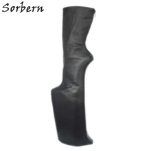 Sorbern Extreme High Heelless Mid Calf Boots For Women Platform Long Boot Black Platform Boots Size 5-16 Custom Service
