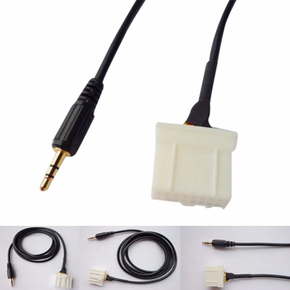 

3.5mm AUX Audio Input cable For Mazda 3 Mazda 6 Mazda 2 Mazda 5 Pentium Transmits audio From Mobile Phones Car Accessories 1.5M