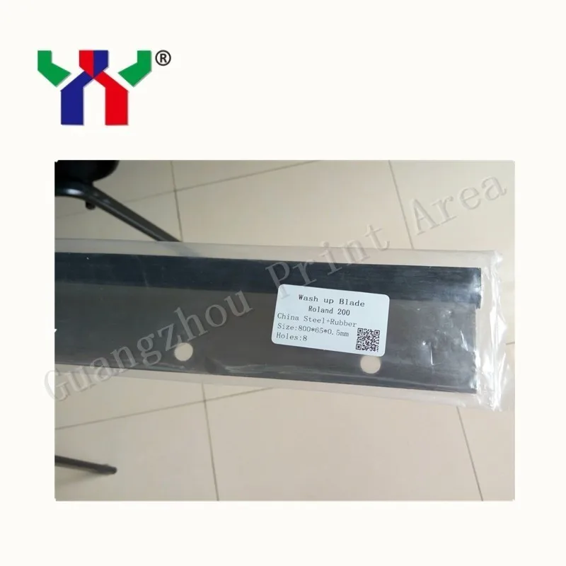 

5 pcs High Quality Wash Up Blade for Roland 200 Offset Printing Machine,800*65*0.5mm,8 holes