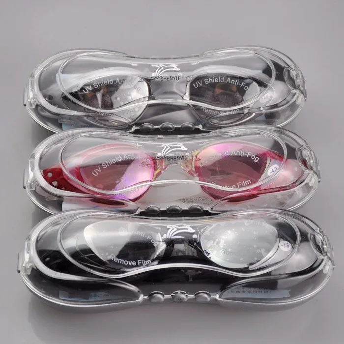 H663 профессиональные гальванические очки для близорукости большая коробка водонепроницаемые противотуманные очки для плавания мужские/женские очки для близорукости