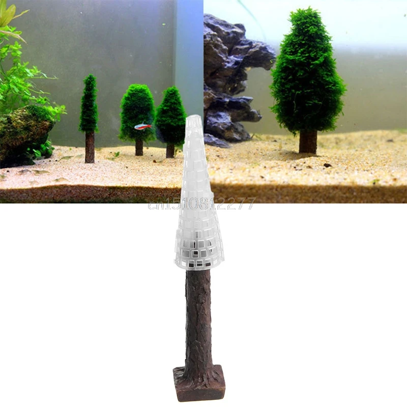 

Simulation Xmas Moss Christmas Tree Plant Grow Aquarium Tank Landscape Decor #H0VH#