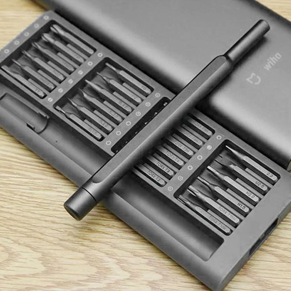 

Xiaomi Mijia Wiha 24 in 1 Precision Steel Magnetic Bits Screwdrivers Set With Portable Box for Phone Watch PC Laptop Camera