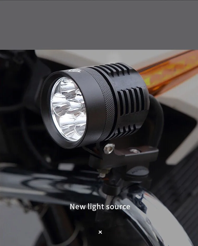 Motorcycles 2x LED Auxiliary Fog Light Assembly Driving Passing Lamp For BMW Suzuki Honda Yamaha Auxiliary Fog Lights (43)
