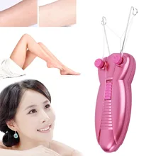 Электрический женский эпилятор для лица, средства для лица, тела, лица, удаления волос, депилятор, эпилятор для женщин, хлопковая нить Defeather